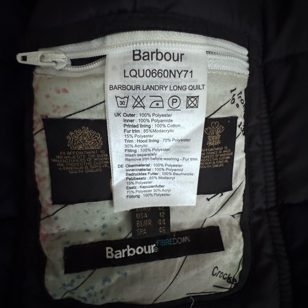 Barbour Landry Long Quilt Coat - Picture 6 of 14